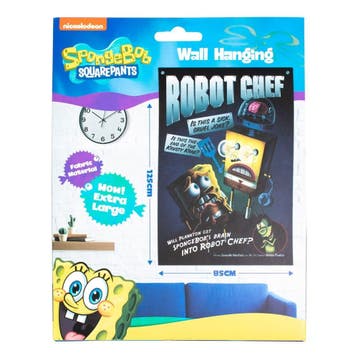 SpongeBob SquarePants Muur Banner Robot Chef 125 x 85 cm, Ophalen of Verzenden, Nieuw