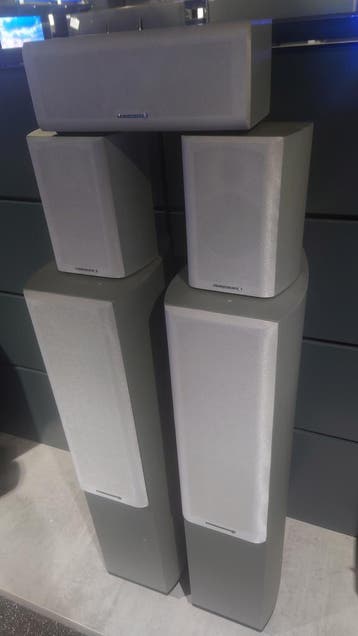 Wharfdale Diamond 9 - Krachtige 5.0 surround set, Zo goed als nieuw, Surroundset zonder subwoofer, 120 watt of meer, Ophalen