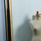 Schouwspiegel groot genoeg als passpiegel zwart en goud mooi, Antiek en Kunst, Antiek | Spiegels, Ophalen of Verzenden