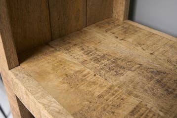 Stevige plank IRON CRAFT 176cm mangohouten boekenkast vier, Ophalen of Verzenden, Nieuw