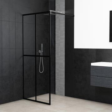 vidaXL Inloopdouchewand 90x195 cm transparant gehard glas, Verzenden, Nieuw