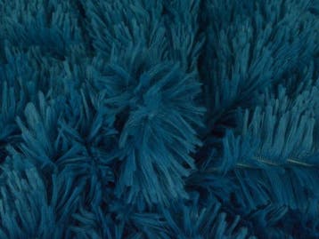 10 meter langharig bont - Petrol - Pluche stoffen, Overige kleuren, 120 cm of meer, Ophalen of Verzenden, Polyester