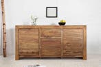Massives Dressoir PURE 135cm Sheesham steenafwerking, Ophalen of Verzenden, Nieuw
