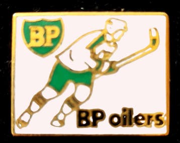 BP oilers ijshockey pin, Verzamelen, Verzenden, Nieuw, Sport, Speldje of Pin