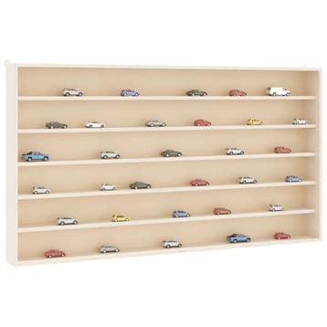 vidaXL Houten verzamelvitrine met 6 planken 80x8,5x55 cm, Verzenden, Nieuw