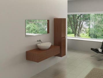 Veiling - badkamermeubel incl. spiegel/kraan 120x47cm, Nieuw
