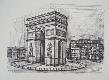 Bernard Buffet (1928-1999) - Paris : Arc de Triomphe &, Antiek en Kunst