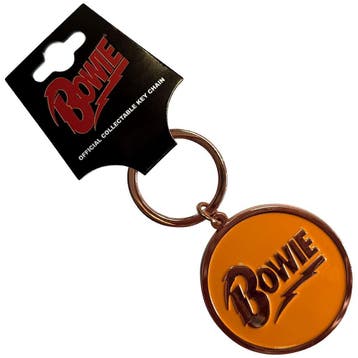 David Bowie Circle Logo Sleutelhanger officiële merchandise, Ophalen of Verzenden, Nieuw, Gebruiksvoorwerp