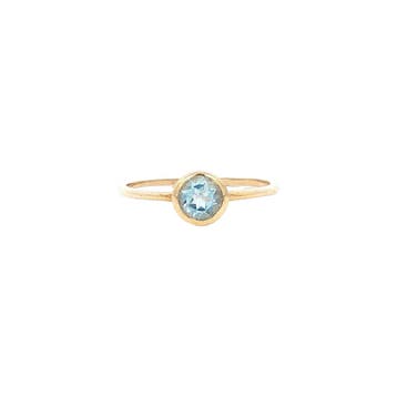 Ring met topaas 9 karaat* Nieuw, Verzenden, Zo goed als nieuw