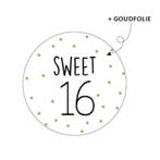 10x Sticker   Sweet 16 (Stickers), Hobby en Vrije tijd, Stickers en Plaatjes, Ophalen of Verzenden, Nieuw, Meerdere stickers