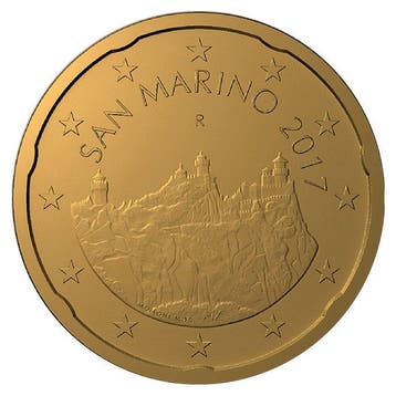 San Marino 20 Cent 2017, Postzegels en Munten, Munten | Europa | Euromunten, Verzenden