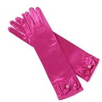 Prinsessenjurk - Handschoenen met strik - Donker Roze, Ophalen of Verzenden, Nieuw
