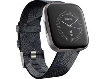 Fitbit Versa 2 40 mm aluminium mist grey op stoffen bandje, Verzenden, Zo goed als nieuw, Fitbit
