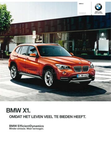 2013 BMW X1 BROCHURE NEDERLANDS, Nieuw, BMW, Author