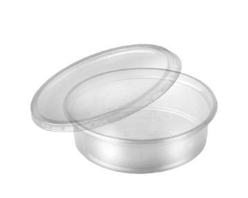 Disposables - Plastic - Sausbakjes 125ml met deksels x 250, Ophalen of Verzenden
