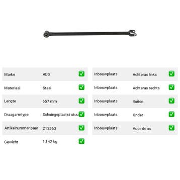 Draagarm Opel Astra 1.4 (B16) Van 2015-06 tot 2022-12 - Auto, Verzenden, Nieuw, Opel