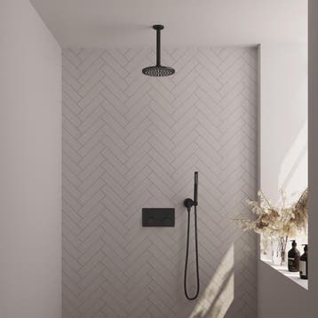 Brauer Black Carving Thermostatische Regendoucheset Inbouw -, Ophalen of Verzenden, Nieuw
