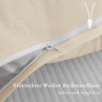 ATsense Set van 2 Kussenslopen 80x80 cm - 100% Gewassen K..., Huis en Inrichting, Verzenden, Nieuw