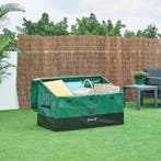 Tuin opbergbox Alanno 51/76x122x64 cm groen en zwart 387L ca, Verzenden, Nieuw
