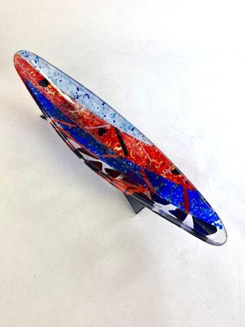 Tafelmiddenstuk - Muranoglas - Multikleurig tafelstuk, Antiek en Kunst