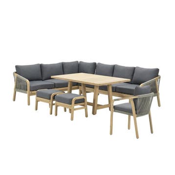 Garden Impressions Alora lounge dining set 6-delig links -, Verzenden, Nieuw