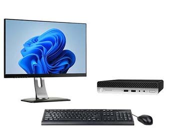 HP ProDesk 400 G5 Mini i5 9e Gen incl. 1 Monitor + Windows, Computers en Software, Desktop Pc's, Ophalen of Verzenden, Nieuw
