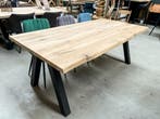 Eiken tafel | Tafelblad | Boomstam - Recht | Vanaf €110,-, Huis en Inrichting, Tafels | Eettafels, Ophalen, Landelijk, modern, sfeervol, warm