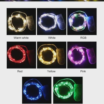 Set van 10x LED Koperdraad Lichtjes - 1m tot 5m - Sfeerverli, Verzenden, Nieuw