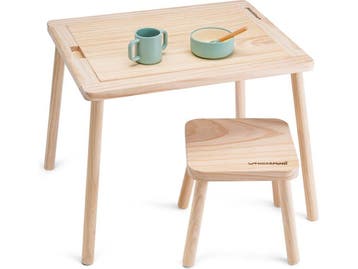 WonderMind WM-D001 - Bouwtafel Set - Massief Houten, Verzenden, Zo goed als nieuw