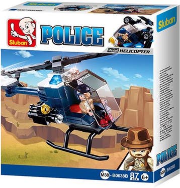 Sluban Politie helicopter (kinder bouwsets), Verzenden, Nieuw