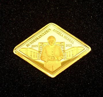 Duitsland. Medal 2021 Angela Merkel - 1/100oz (.999) (Zonder
