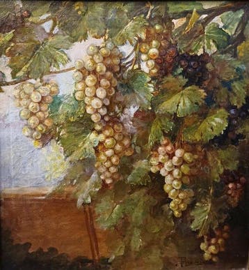 Italiaanse school (XIX) - Grappoli di uva, Antiek en Kunst