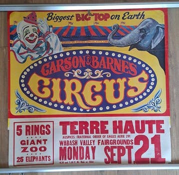 unknown - Poster – Cristiani Bros. Circus Clown w/ Date Tail