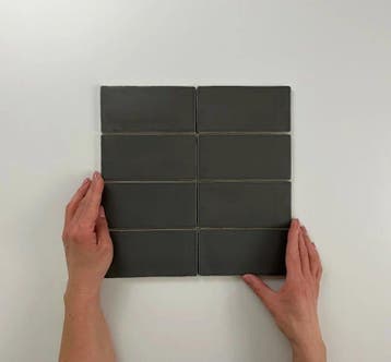 Wandtegel Equipe Cerámica Atlas Antraciet Mat 7,5x15, Nieuw, Minder dan 20 cm, 10 m² of meer, Wandtegels