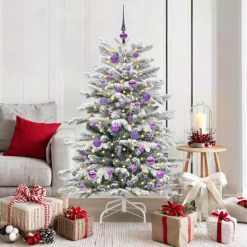 vidaXL Kunstmatige Inklapbare Kerstboom Wit 150 cm PE en PVC, Verzenden, Nieuw