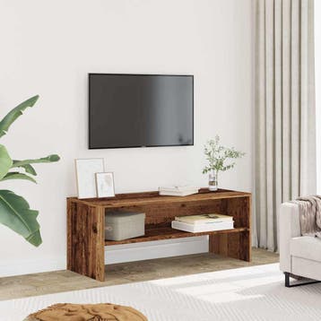 vidaXL Tv-meubel 100x40x40 cm bewerkt hout oud houtkleurig, Verzenden, Nieuw, Overige houtsoorten