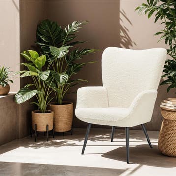 Fauteuil Hygge gestoffeerd, ergonomisch, draagkracht 150 kg, Verzenden, Nieuw