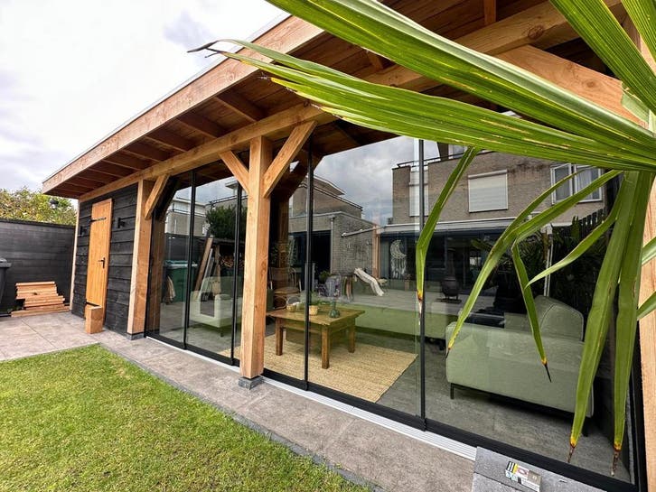 Je veranda dichtmaken met glazen schuifwanden | Maatwerk, Tuin en Terras, Overkappingen, Nieuw, Serre