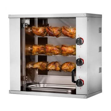 GGM Gastro | Elektrische kippengrill roterend - 6,6kW - 3 |, Verzenden, Nieuw in verpakking, Fornuis, Frituur en Grillen