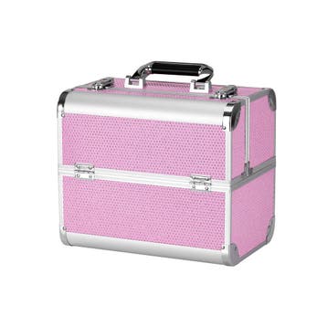 Roze Make-up Koffer SC44 – Professionele Cosmetische Koffer, Ophalen of Verzenden, Nieuw