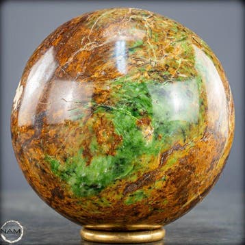Natuurlijke chrysoprase-kraal – levendige groene tinten in
