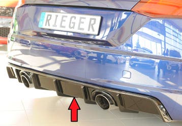 Rieger diffuser | geschikt voor Audi TT (8J-FV/8S) S-Line 20, Verzenden, Nieuw, Audi
