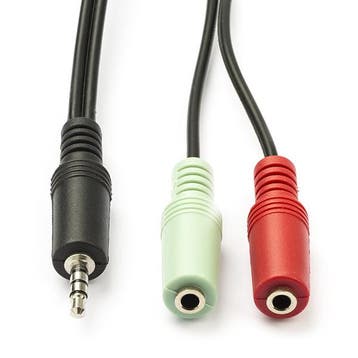 3.5 mm jack splitterkabel | V  M | Nedis | 0.2 m, Verzenden, Nieuw