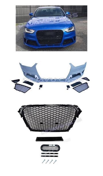 RS4 Look Voorbumper voor Audi A4 B8.5 / S line / S4 B8.5, Ophalen of Verzenden