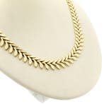Gouden fantasie schakelketting, Ophalen of Verzenden, Gebruikt, Overige kleuren, Goud