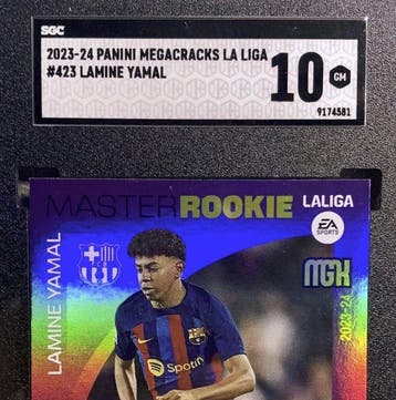 2023/24 Panini Megacracks Lamine Yamal 423 Graded card - SGC, Nieuw