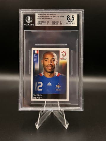 Beckett Bgs 8.5 Panini 2008 UEFA Euro 2008 Henry #355, Verzenden, Zo goed als nieuw, Losse kaart
