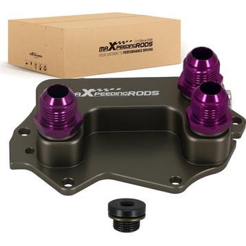 AN10 Oil Sandwich Adapter CNC geschikt voor Mini 1.5/2.0T..., Verzenden, Nieuw, Mini