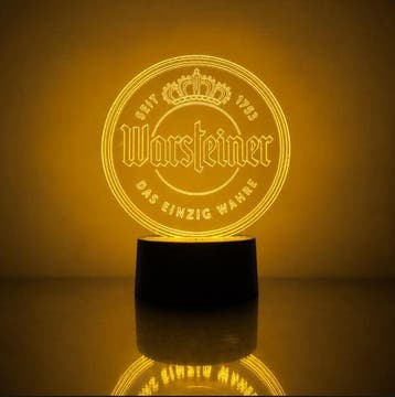 Led lamp Warsteiner, Kunststof, Overige merken, Verzenden, Meerkleurig