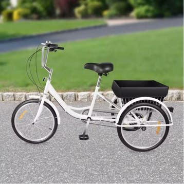 Volwassen Driewieler 20 Inch met 8 Versnellingen en Mand, Verzenden, Nieuw